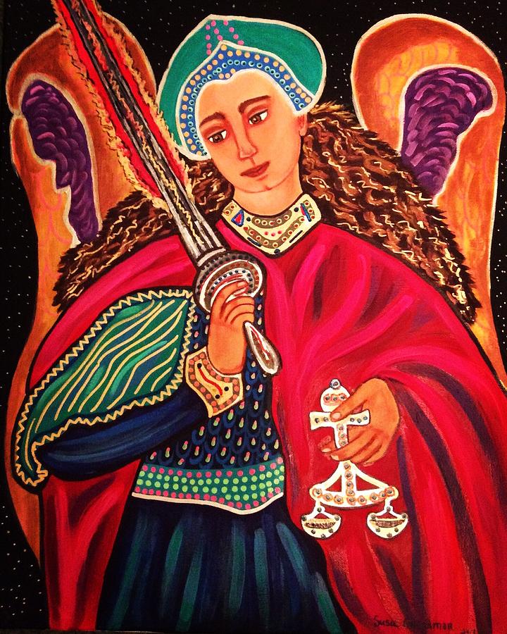 Archangel Michael Painting by Susie Grossman
