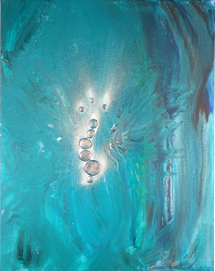 Archangel Sandelphon Painting by Anjel B Hartwell