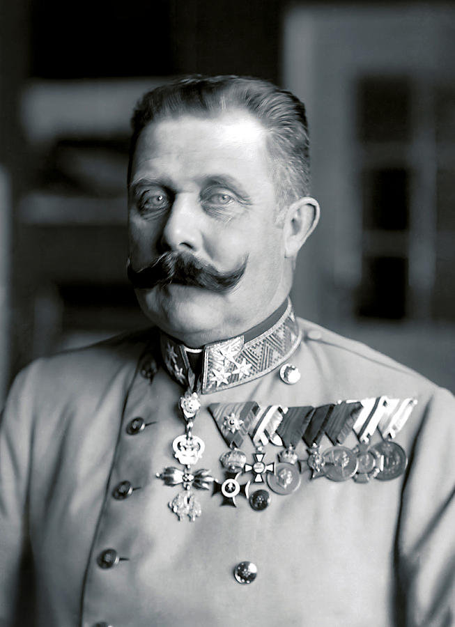 Archduke Franz Ferdinand of Austria Portrait - 1914 Photograph by War Is Hell Store