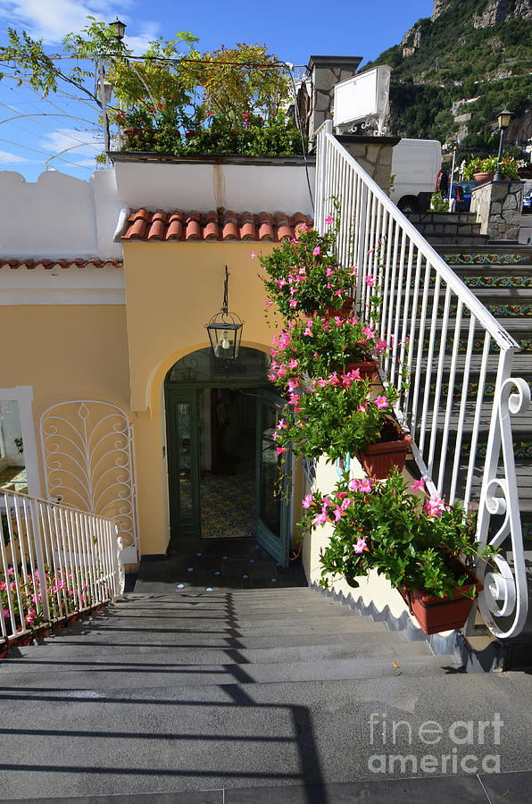 Arched Doorway in the Village of Positano Italy Photograph by DejaVu Designs