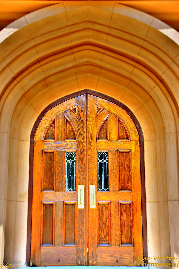 Arched Doorway Trinity Episcopal Cathedral Columbia SC Photograph by Lisa Wooten