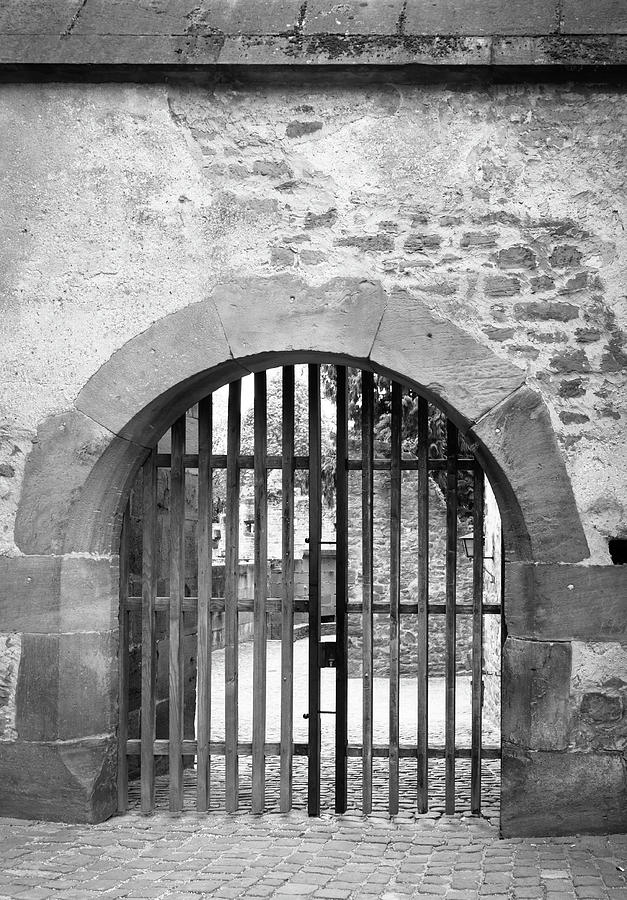 Arched Gate B W Photograph by Teresa Mucha
