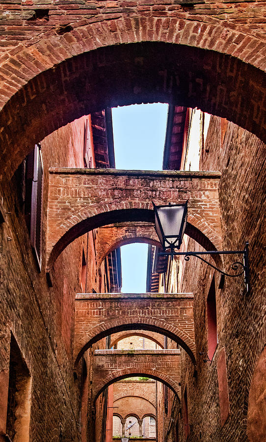 Arched Passageway in Siena Photograph by Carolyn Derstine