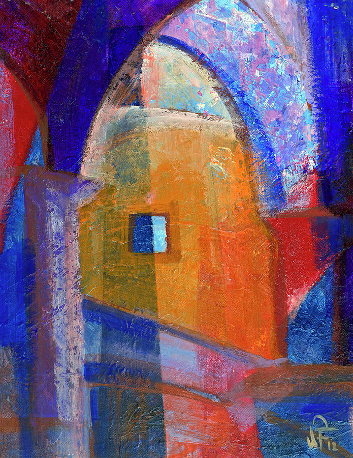 Arches And Window Painting by Walter Fahmy