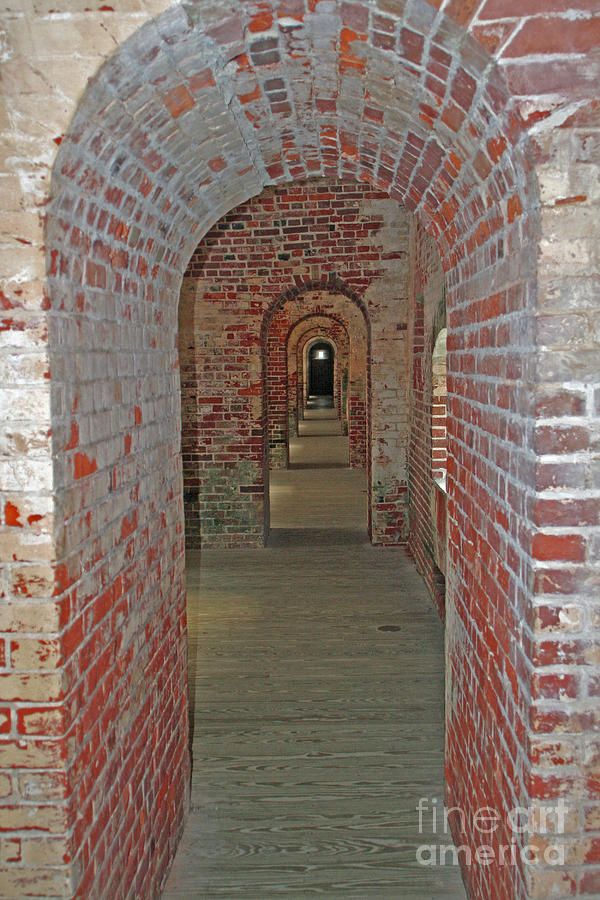 Arches at Fort Macon Photograph by Steve  Gass