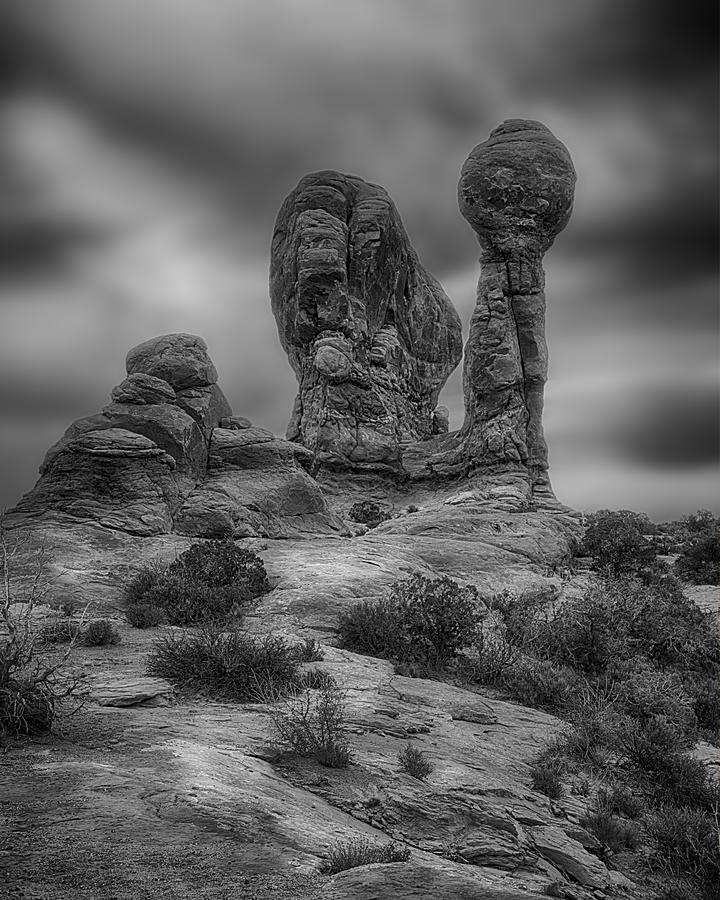 Arches National Park Photograph - Arches on a Dull Afternoon by Gary Warnimont