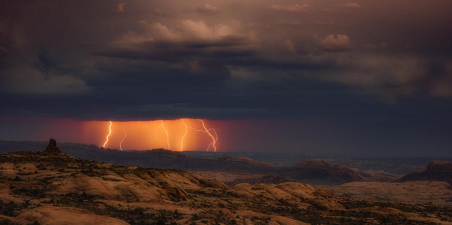 Arches National Park Photograph - Arches Light Show by Darren White