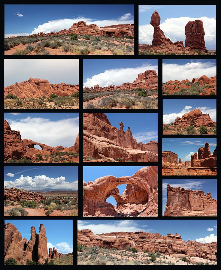 Arches National Park Black Background Photograph by Mary Bedy