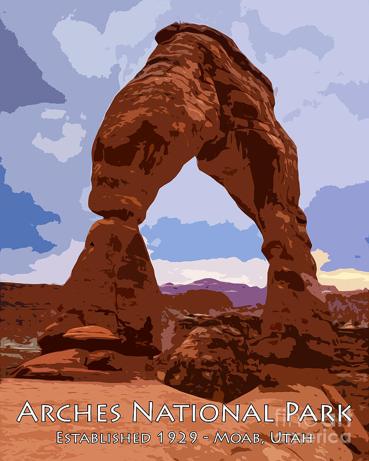 Delicate Arch Poster - Arches National Park Photograph by Gary Whitton