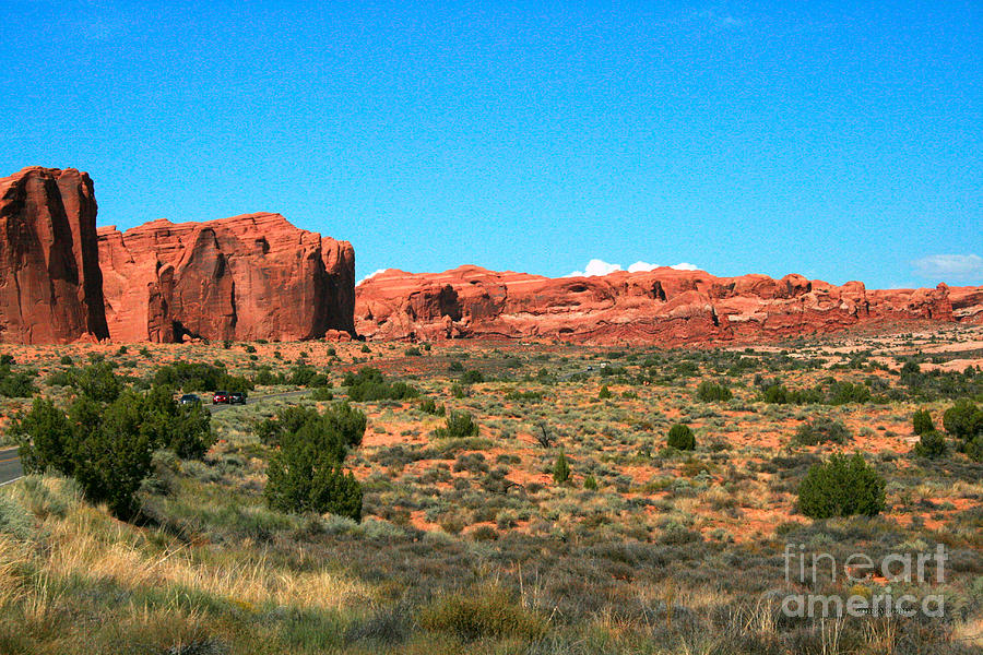 Arches National Park In Moab, Utah Painting