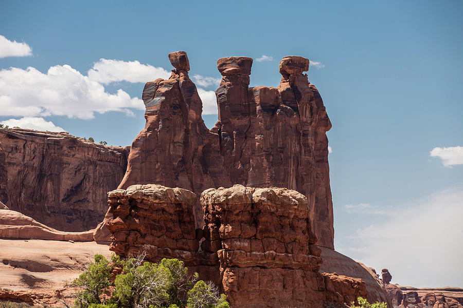Arches National Park Three Gossips  Photograph by John McGraw