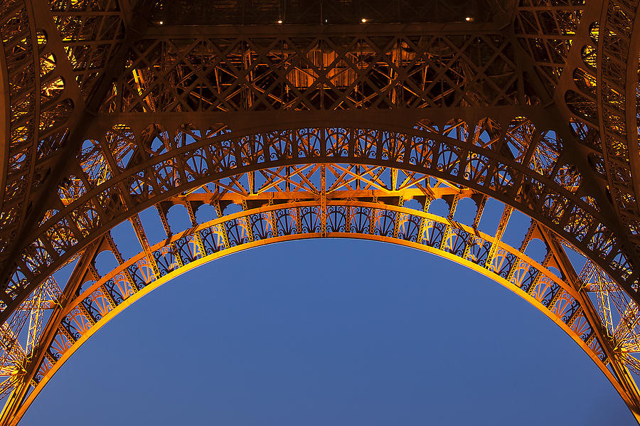 Eiffel Tower Photograph - Arches of the Eiffel Tower by Andrew Soundarajan
