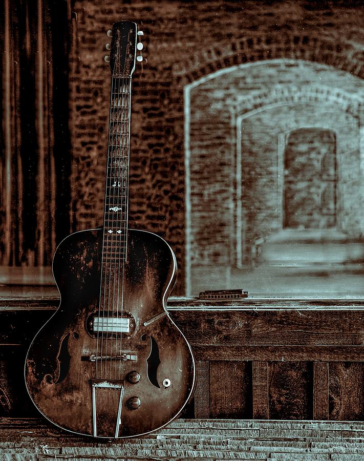 Guitar Photograph - Arches Of Time by EG Kight Guitar Photograph - Arches Of Time by EG Kight