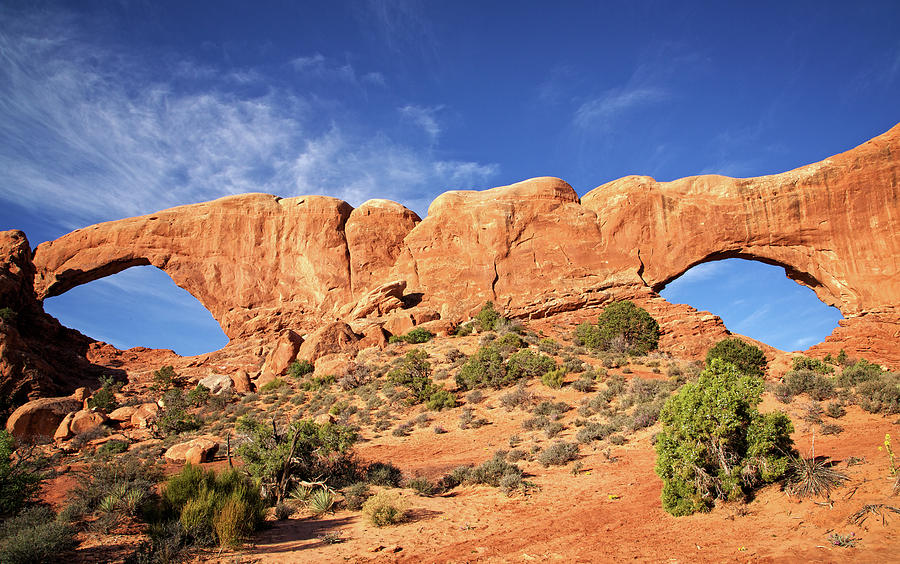 Arches Park North and South Windows Photograph by Steven Upton