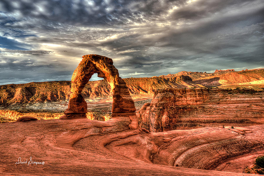Southern Utah Photograph - Arches Sunrise by David Simpson