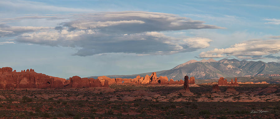 Arches National Park Photograph - Arches Sunset Panorama by Dan Norris