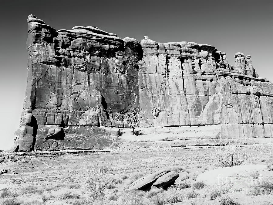 Arches Wall BW Photograph by Tim Richards