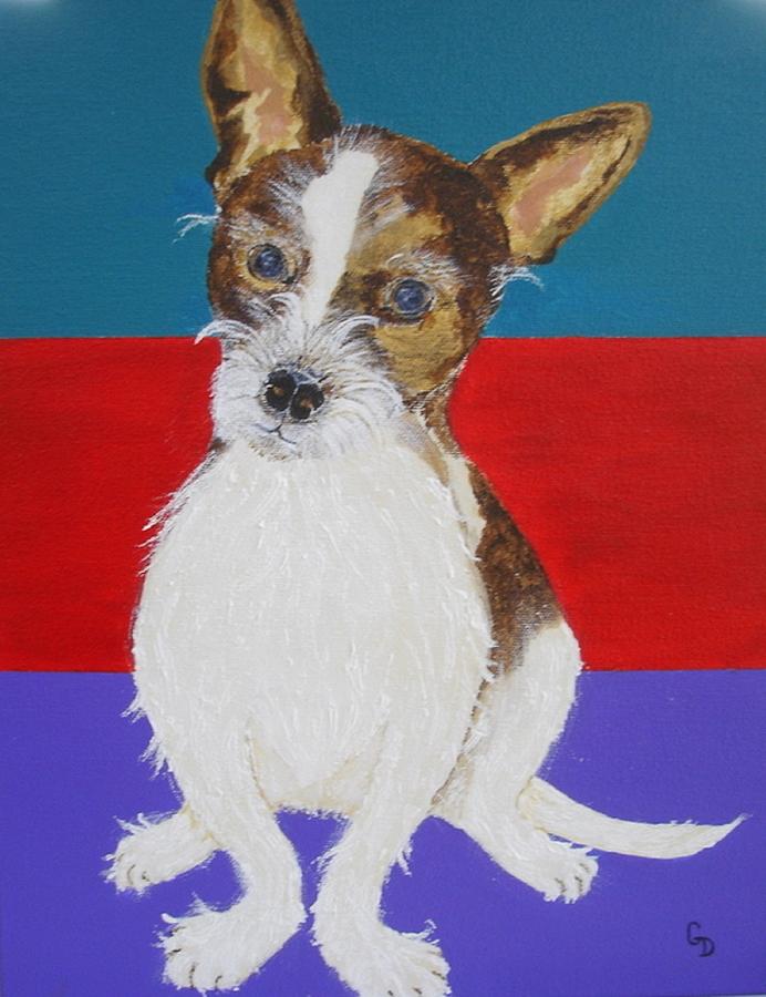 Dog Painting - Archie by Georgia Donovan