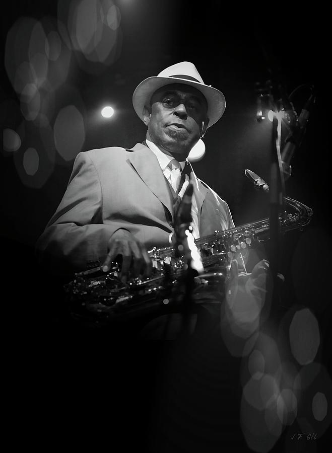 Black And White Photograph - Archie Shepp,Attica Blues by Jean Francois Gil