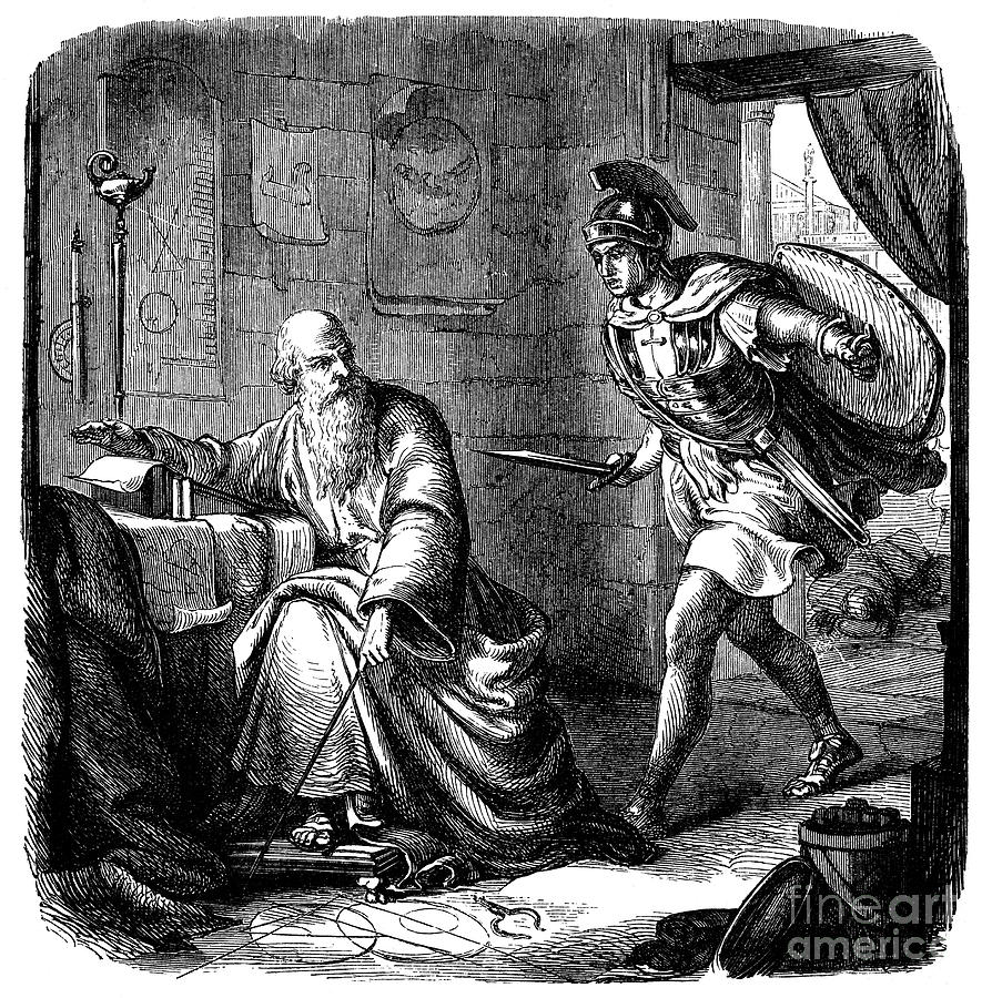 Гравюра смерть Архимеда