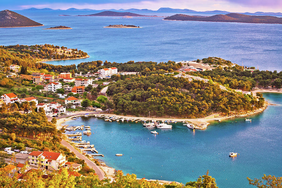 Archipelago of Dalmatia aerial view Photograph by Brch Photography