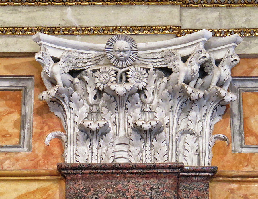 Architectural Art at the Borghese Gallery Photograph by Dave Mills