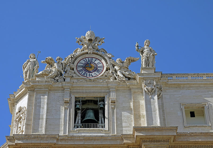 Architectural Artistry Of St. Peters Basilica In The Vatican City Photograph by Rick Rosenshein
