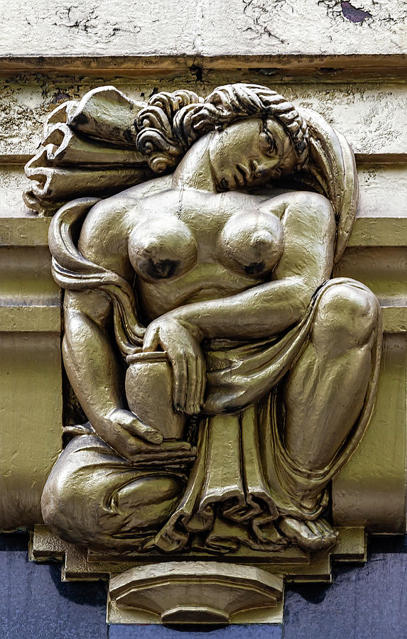Architectural Decoration - Sculpture - Female Semi Nude Photograph by Robert Ullmann