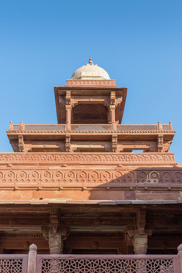 architectural detail of Panch Mahal, Fatehpur Sikri, Uttar Prade ...