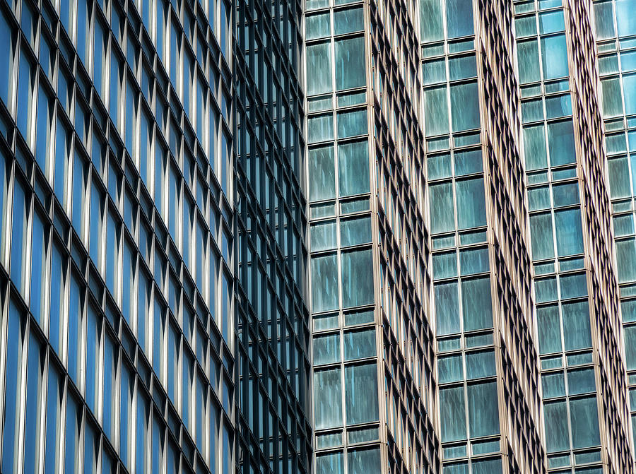 Architectural Detail Of Tall Modern Skyscraper Photograph By Ken Wolter 