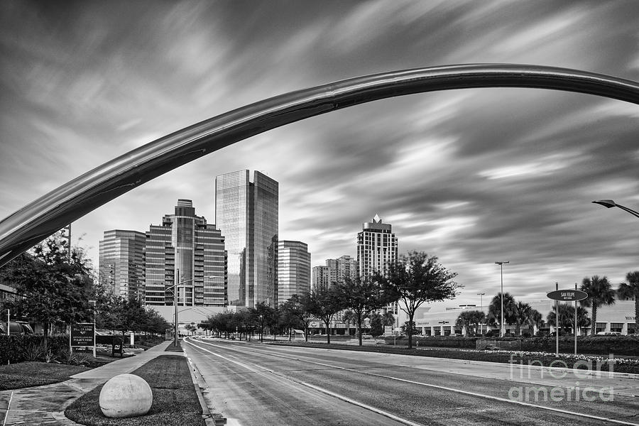 Architecture Photograph - Architectural Photograph of Post Oak Boulevard at Uptown Houston - Texas by Silvio Ligutti