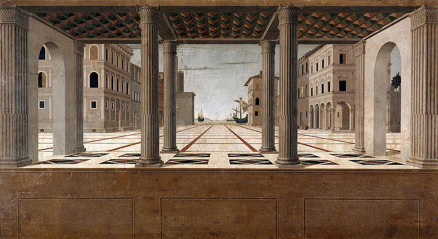 Architectural Veduta By Attributed To Francesco Painting