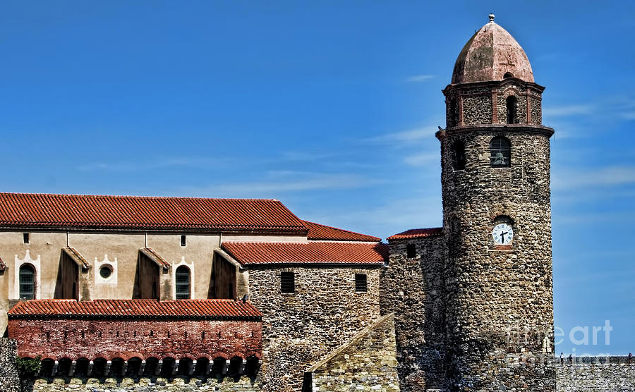 Notre-Dame-des-Anges Church Collioure France  Photograph by Chuck Kuhn