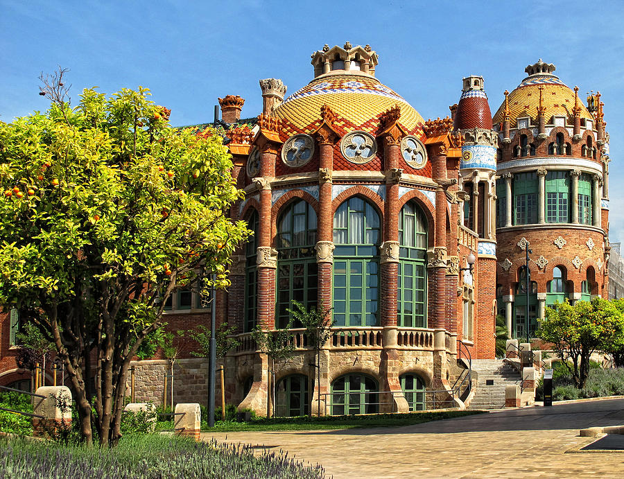 Architecture at Sant Pau Photograph by Dave Mills