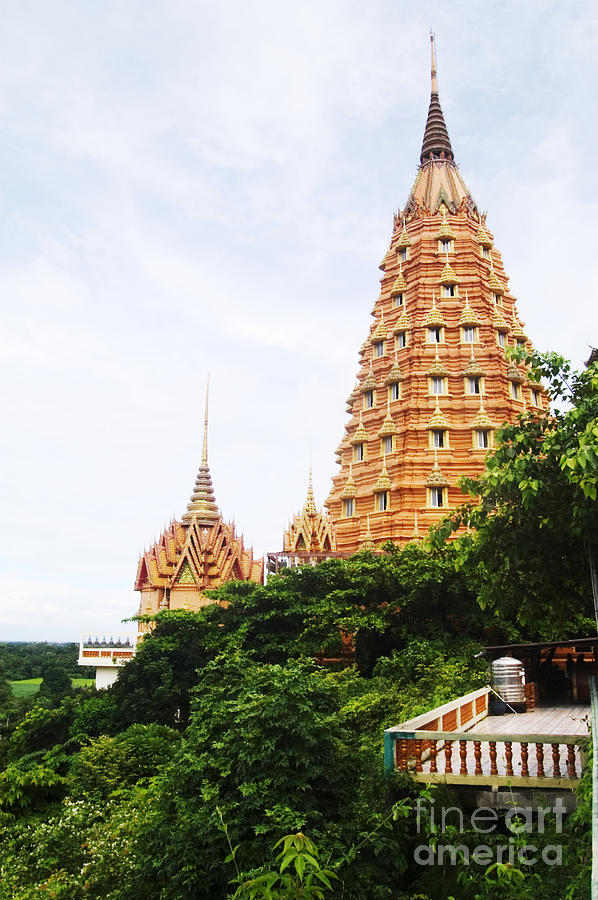 Buddha Photograph - architecture at Wat Tham Sua by Bill Brennan - Printscapes