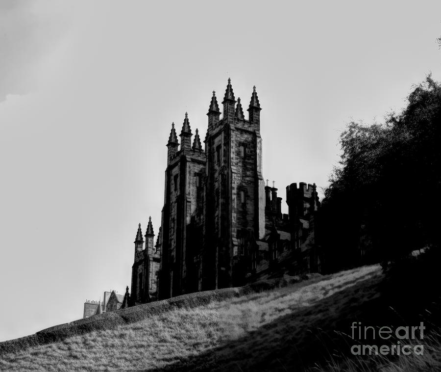 Architecture Black White Scotland Tradition Edinburgh  Photograph by Chuck Kuhn