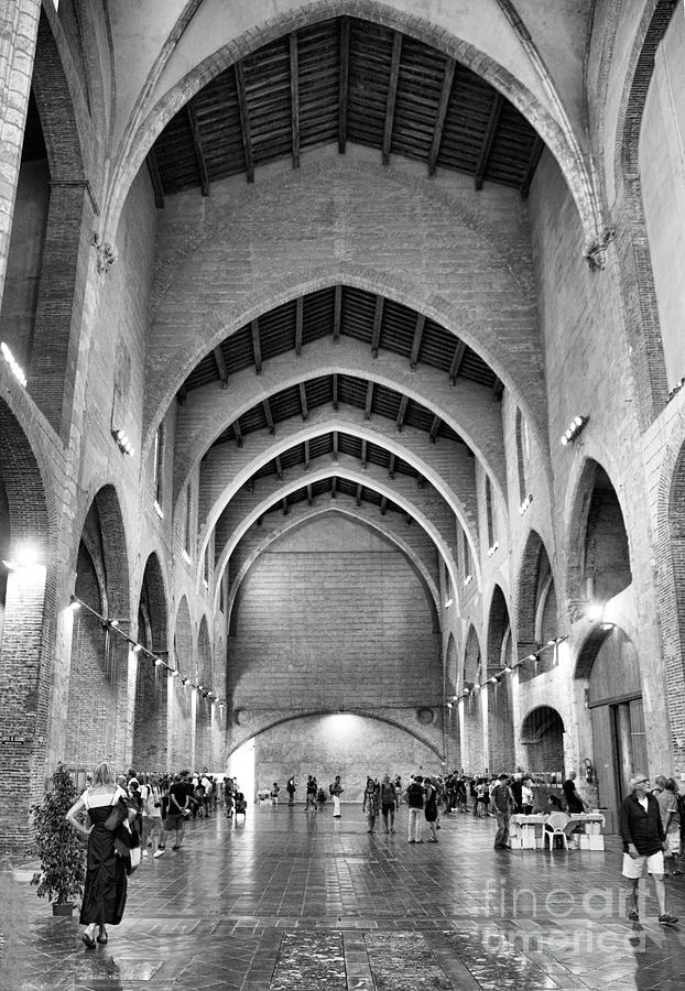 Architecture BW Visa Pour IImage Yearly Event Perpignan France Interior  Photograph by Chuck Kuhn
