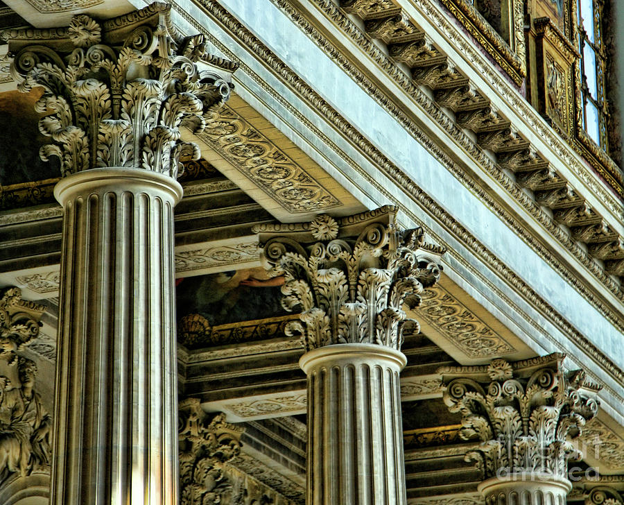 Architecture Columns Palace King Louis XIV Versailles  Photograph by Chuck Kuhn