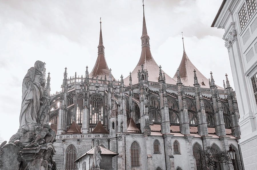 Architecture Details of St. Barbara Church. Kutna Hora Photograph by Jenny Rainbow