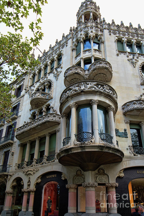 Architecture Europe Barcelona Spain Loewe Building  Photograph by Chuck Kuhn
