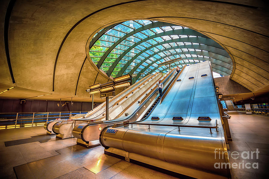 Canary Photograph - Architecture of Canary Wharf by Svetlana Sewell