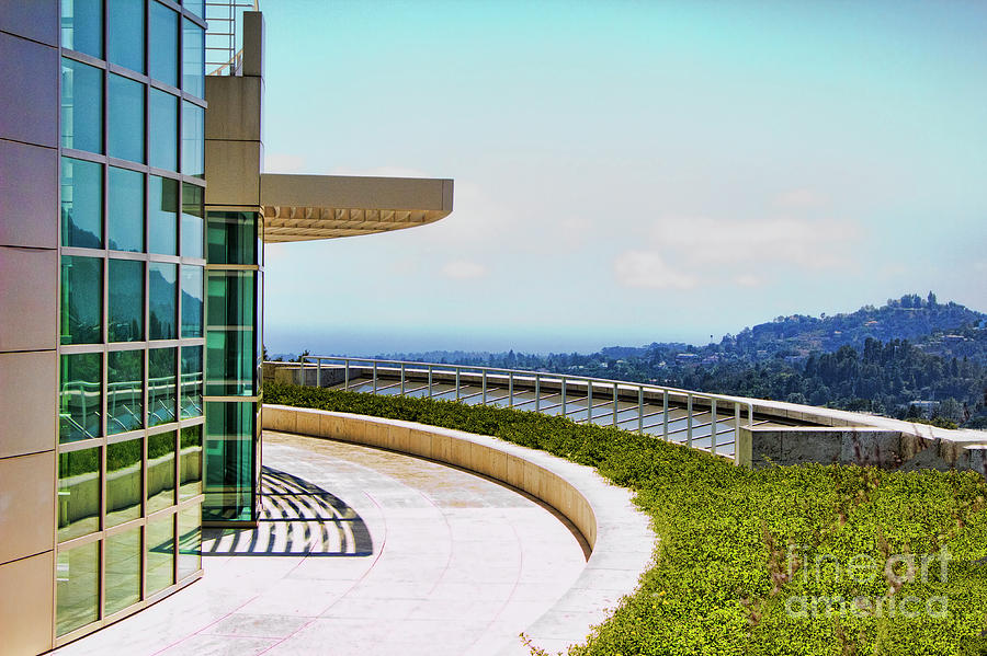 Architecture View Getty Los Angeles  Photograph by Chuck Kuhn