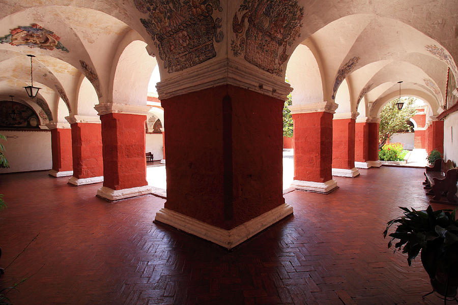 Archway Paintings At Santa Catalina Monastery Photograph
