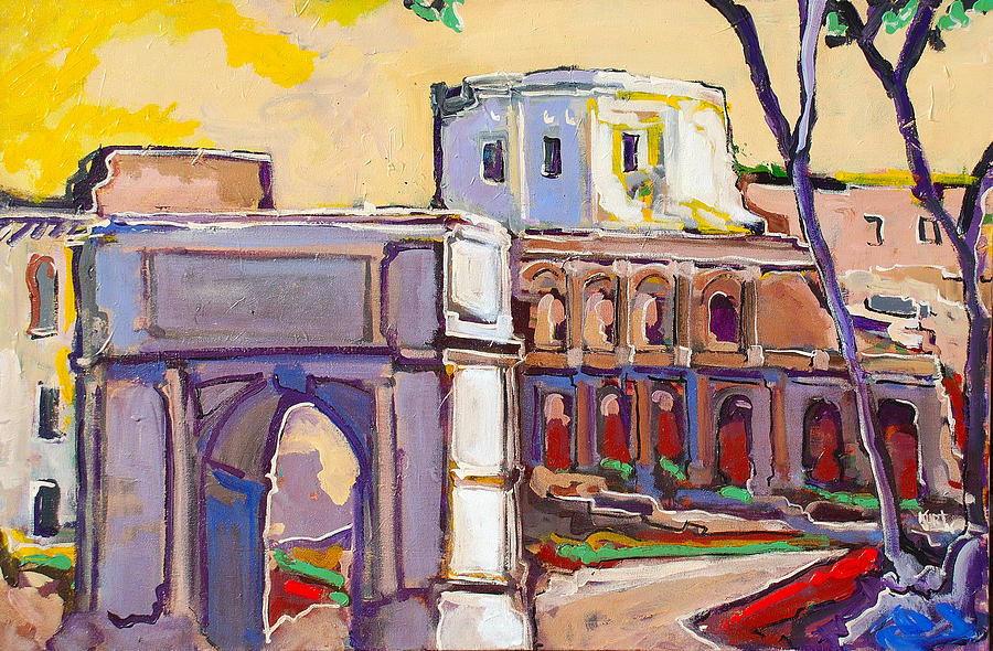 Arco di Romano Painting by Kurt Hausmann