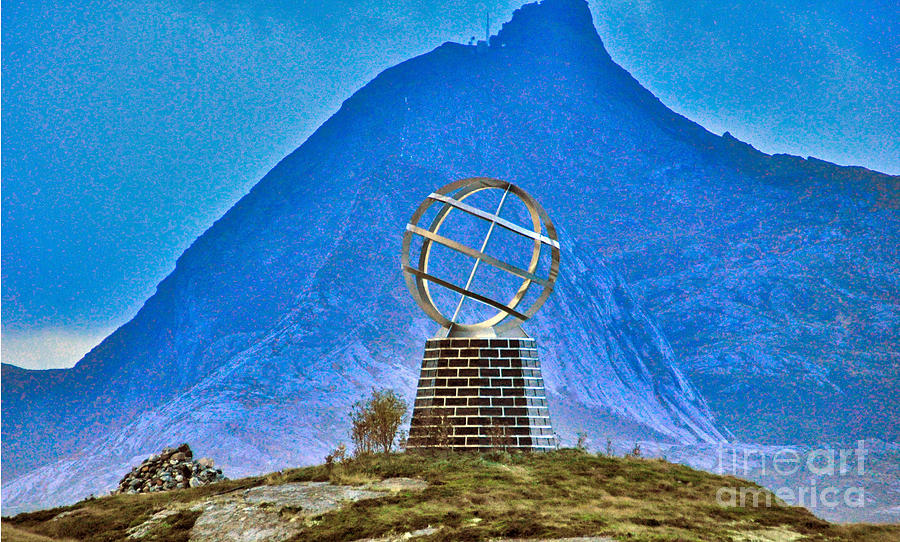 Arctic Circle Monument Photograph by Larry Mulvehill