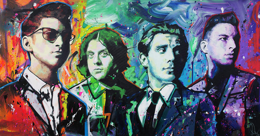 Abstract Painting - Arctic Monkeys by Richard Day