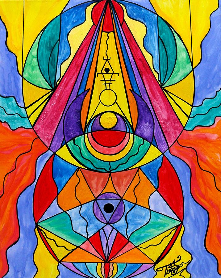 Arcturian Insight Grid  Painting by Teal Eye Print Store