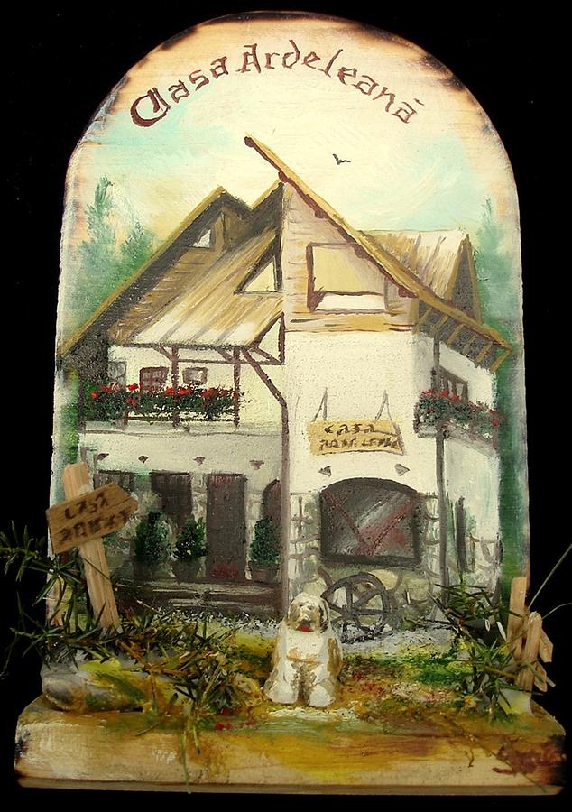 Wood Painting - Ardeleana House by Sorin Apostolescu