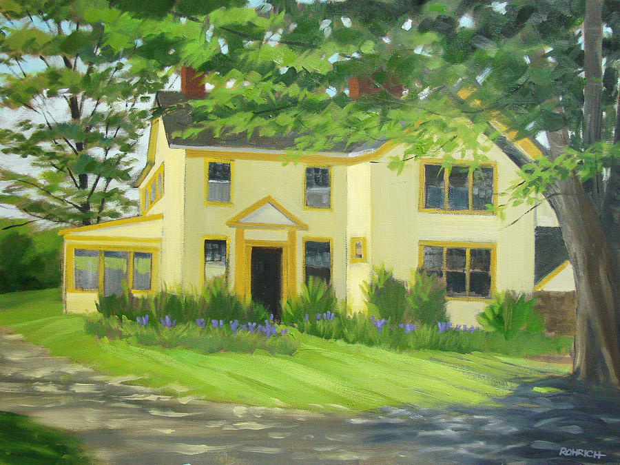 Land Scape Painting - Arden Farm House by Robert Rohrich
