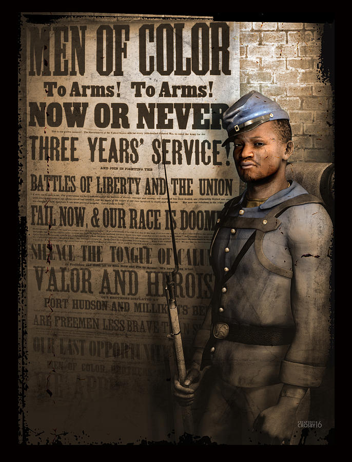 African American Digital Art - Are Free Men Less Brave Than Slaves? by Darryl Crosby African American Digital Art - Are Free Men Less Brave Than Slaves? by Darryl Crosby